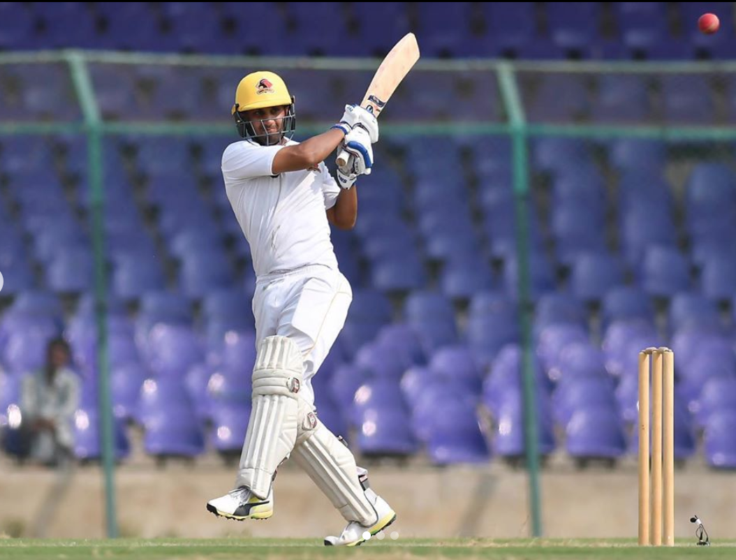 Shehzar Mohammad batting for Karachi Whites in Pakistan cricket